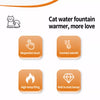 Ceramic Pet Water Bowl with Dotted Design