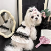 Polka Dot Flutter-Sleeve Pet Dress for Small Dogs & Cats