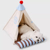 All-Season Semi-Enclosed Pet Tent Bed for Cats and Small Dogs