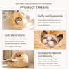 Enclosed Chicken-Shaped Plush Cat Bed