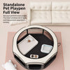 Foldable Enclosed Polyester Pet Bed with Patchwork Design