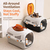 Portable Plastic Pet Carrier for Small Dogs & Cats