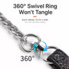 One-Piece Stainless Steel Chain Slip Lead for Dogs