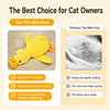 Yellow Duck Plush Cat Toy with Crinkle Paper and Catnip