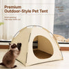 Enclosed Portable Pet Tent Bed for Cats and Small Dogs