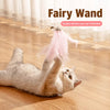 Feather Cat Teaser Wand Toy for Interactive Play