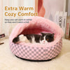 Semi-Enclosed Pet Bed for Cats and Dogs