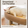 Low-Profile Cat Tree with Sisal Scratching Post and Cat Bed