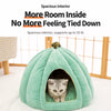 Enclosed Pet Bed for Cats & Small Dogs