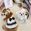 Polka Dot Flutter-Sleeve Pet Dress for Small Dogs & Cats