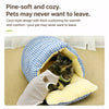 Covered House-Style Pet Bed for Cats and Small Dogs