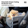Canvas Pet Car Seat Bed for Small Dogs and Cats