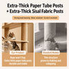 Large Wooden Cat Tree with Enclosed Spaces and Scratching Posts