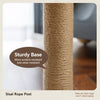 Compact Cat Tree with Cat Bed and Sisal Scratching Post