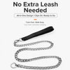 One-Piece Stainless Steel Chain Slip Lead for Dogs