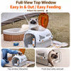 Portable Plastic Pet Carrier for Small Dogs & Cats