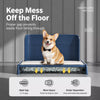 Dog Potty Tray with Wall Panel, Wire Grid & Drawer