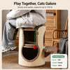 Sisal Barrel Cat Tree with Hideaway and Scratcher