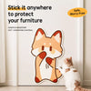 Wall-Mounted Cat Scratcher with Self-Adhesive Backing