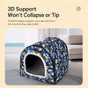 Semi-Enclosed Waterproof Pet Bed for Small Dogs & Cats