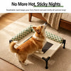 Portable Elevated Pet Bed with Breathable Mesh and Removable Cushion