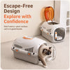 Portable Plastic Pet Carrier for Small Dogs & Cats