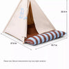 All-Season Semi-Enclosed Pet Tent Bed for Cats and Small Dogs