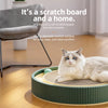 Large Round Kraft Paper Cat Scratcher Lounge with Play Balls