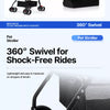 Foldable Pet Stroller with Detachable Carrier
