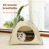 Enclosed Portable Pet Tent Bed for Cats and Small Dogs