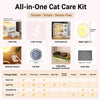 Indoor Cat Enclosure with Integrated Litter Box
