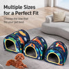 Semi-Enclosed Waterproof Pet Bed for Small Dogs & Cats