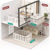 Indoor Pet Playpen with Door for Dogs