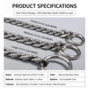 One-Piece Stainless Steel Chain Slip Lead for Dogs