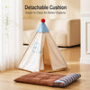 All-Season Semi-Enclosed Pet Tent Bed for Cats and Small Dogs