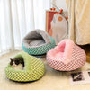 Semi-Enclosed Pet Bed for Cats and Dogs