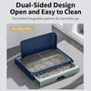 Dog Potty Tray with Wall Panel, Wire Grid & Drawer