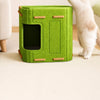 Multi-Level Cat Tree with Enclosed Bed and Scratching Board