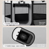 Foldable Enclosed Polyester Pet Bed with Patchwork Design