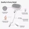 2-in-1 Dog & Cat Deshedding and Detangling Grooming Brush