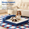 Memory Foam Pet Bed Mat for Small Dogs, Removable & Washable