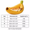 Banana-Shaped Pet Bed for Small Dogs & Cats