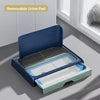 Dog Potty Tray with Wall Panel, Wire Grid, and Drawer