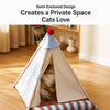 All-Season Semi-Enclosed Pet Tent Bed for Cats and Small Dogs