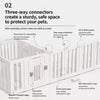 Indoor Pet Playpen with Door, Modular Panel Enclosure