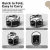Foldable Enclosed Polyester Pet Bed with Patchwork Design