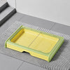 Dog Potty Tray with Wall Panel, Wire Grid & Drawer
