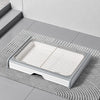 Dog Potty Tray with Wall Panel, Wire Grid & Drawer