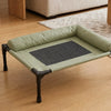 Portable Elevated Pet Bed with Breathable Mesh and Removable Cushion
