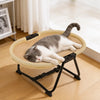 Foldable Elevated Oval Pet Cot for Cats and Dogs